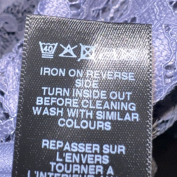 ASOS sleeveless lace midi dress, size 4, lavender, EUC - Picture 13 of 14